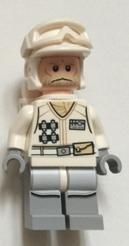 LEGO® Minifigurák sw0734 - Hoth Rebel Trooper, bézs szakáll, hátizsák