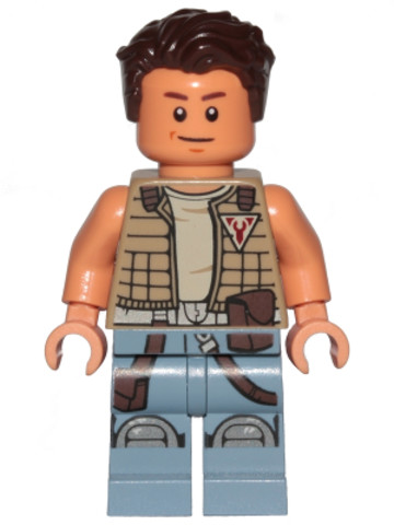 LEGO® Minifigurák sw0849 - Zander - sötét cserszín dzsekiben