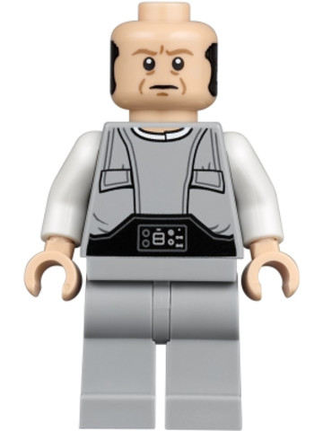 LEGO® Minifigurák sw0974 - Lobot - sötét nugát szemöldökkel