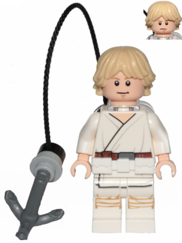 LEGO® Minifigurák sw0999 - Luke Skywalker - Fehér Övvel és Kampóval