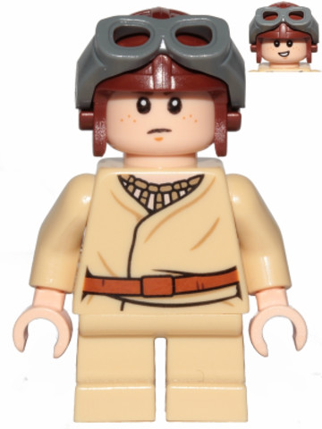 LEGO® Minifigurák sw1001 - Anakin Skywalker (rövid lábakkal, barna sisakkal)
