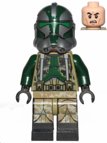 LEGO® Minifigurák sw1003 - Gree klón parancsnok (lábon fekete csíkokkal)
