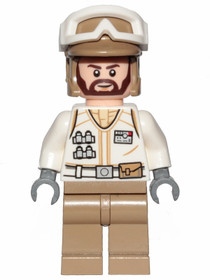 Hoth lázadó katona - fehér egyenruha, sötét cserszín lábakkal (barna, íves szakállal)