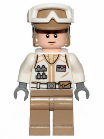 Hoth lázadó katona - komoly arccal, fehér egyenruha, sötét cserszín lábakkal