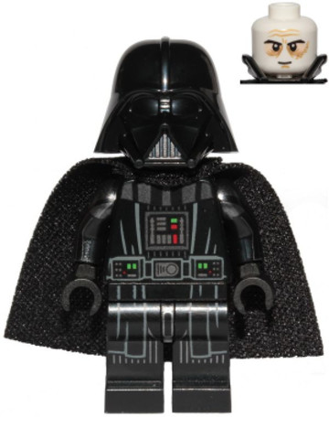 LEGO® Minifigurák sw1106 - Darth Vader - Printed Arms, Spongy Cape, White Head with Smile