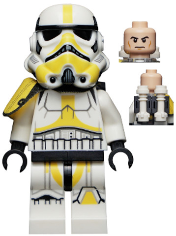 LEGO® Minifigurák sw1157 - Imperial Artillery Stormtrooper - Male, Light Nougat Head, Cheek Lines