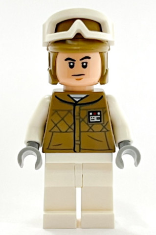 LEGO® Minifigurák sw1187 - Hoth Rebel Trooper Dark Tan Uniform and Helmet, White Legs