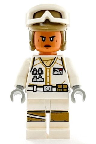 LEGO® Minifigurák sw1188 - Hoth Rebel Trooper White Uniform, Dark Tan Helmet, Female