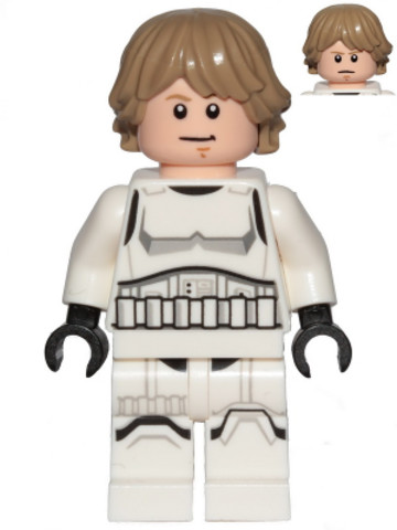LEGO® Minifigurák sw1203 - Luke Skywalker - Stormtrooper Outfit, Printed Legs, Shoulder Belts