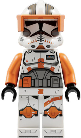 LEGO® Minifigurák sw1233 - Clone Trooper Commander Cody, 212th Attack Battalion (Phase 2) - Orange Visor, Nougat Head, Helmet w