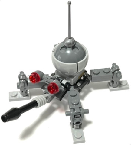 LEGO® Minifigurák sw1234 - Dwarf Spider Droid (Dark Bluish Gray Dome, Black Cone 1 x 1)