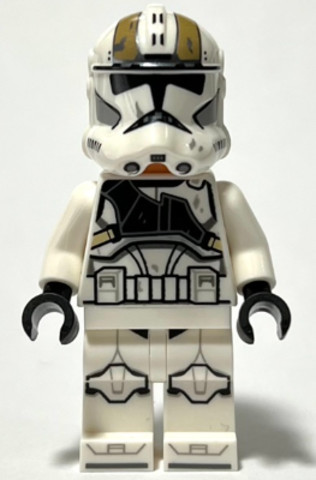 LEGO® Minifigurák sw1236 - Clone Trooper Gunner (Phase 2) - Dirt Stains, Nougat Head, Helmet with Holes