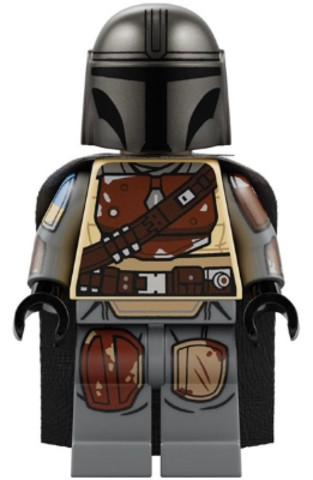 LEGO® Minifigurák sw1242 - The Mandalorian / Din Djarin / 'Mando' - Brown Durasteel Armor, Printed Arms