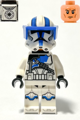 LEGO® Minifigurák sw1247 - 501-es Légió Klónkatonája - Hátizsákkal és Kék Napellenzővel