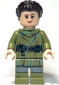 Princess Leia - Olive Green Endor Outfit, Hair