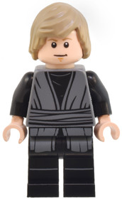 Luke Skywalker sötét kékesszürke ruhában