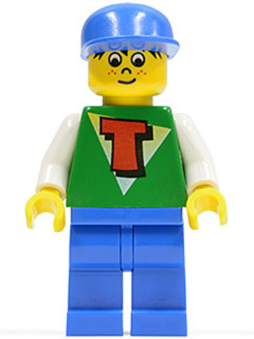 LEGO® Minifigurák tim004 - Time Cruisers - Timmy Kék Lábbal és Kék Sapkával