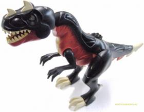 Sötétzöld-Fekete Óriási T-Rex Világító Szemekkel