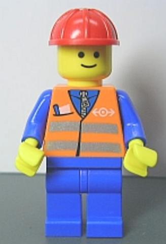 LEGO® Minifigurák trn121 - Orange Vest with Safety Stripes