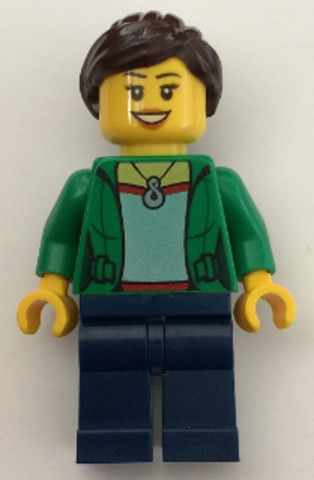 LEGO® Minifigurák twn260 - Táborozó Nő - Sötétkék Lábakkal