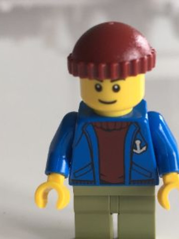 LEGO® Minifigurák twn263 - Kék kabátos kisfiú minifigura