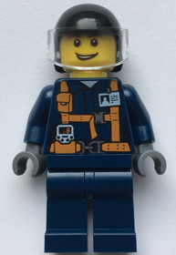 Helicopter Pilot - Dark Blue Suit with Harness