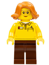 Female, Toy Store Worker (LEGO Logo on Reverse of Torso)
