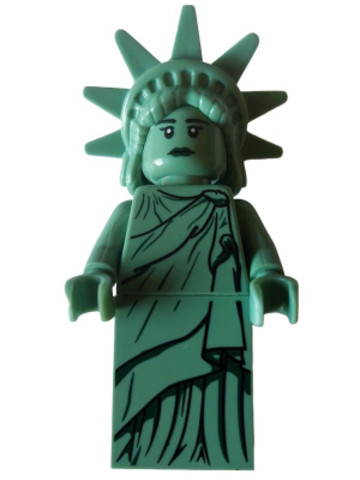 LEGO® Minifigurák twn443 - Lady Liberty - Hard Plastic Hair with Tiara