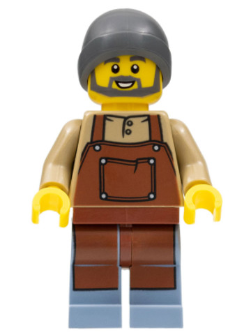 LEGO® Minifigurák twn446 - Barista - Reddish Brown Apron, Beanie Hat