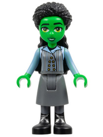 Elphaba kékesszürke szoknyában