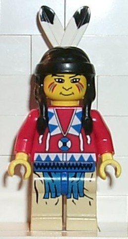LEGO® Minifigurák ww022 - Indián piros felsőben