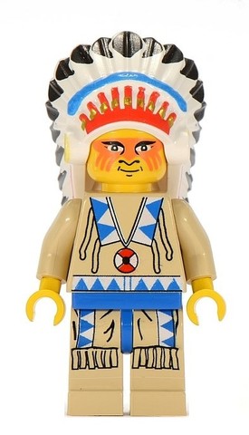 LEGO® Minifigurák ww024 - Indián Főnök 2 - Használt