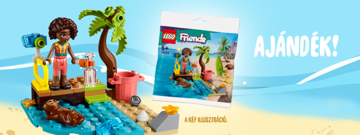 Ajándék LEGO® Friends Strandtakarítás polybag járhat vásárlásod mellé!