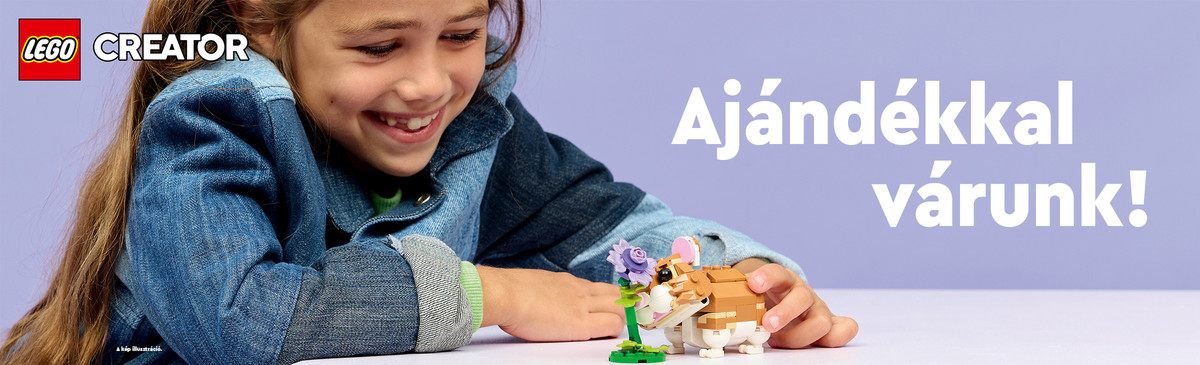 Ajándék LEGO® Creator 3in1 - Aranyos hörcsög egy virággal szettel várunk! Ajándék LEGO® Creator 3in1 - Aranyos hörcsög egy virággal szettel várunk!