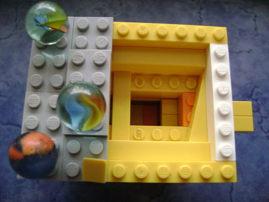 Lego üveg golyó adagoló