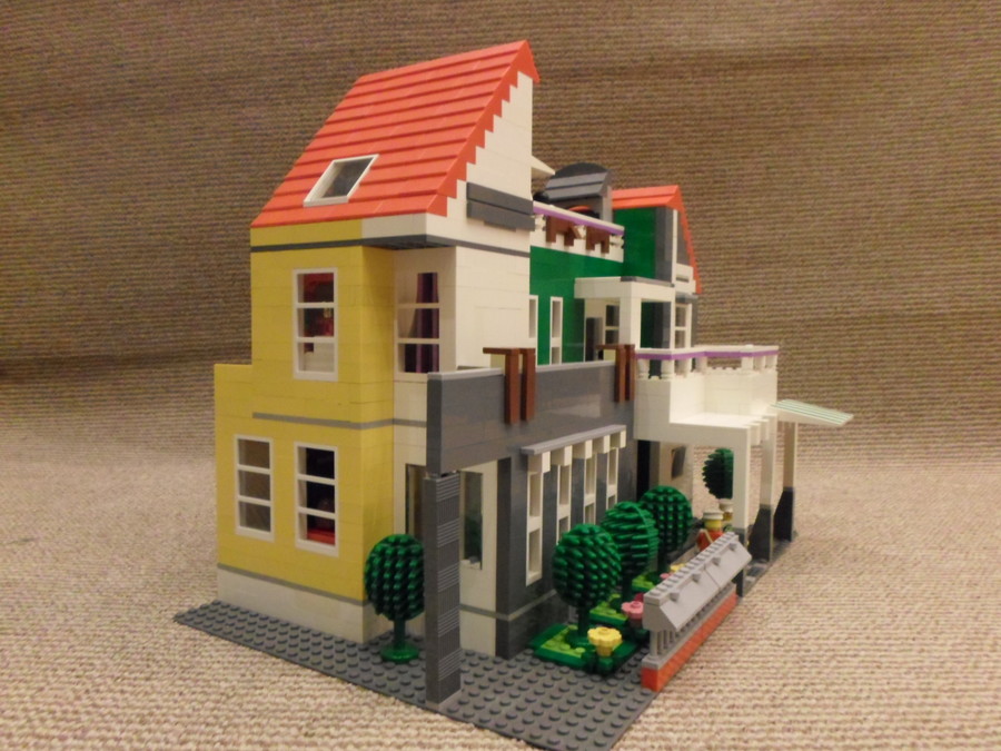Zöld lego ház