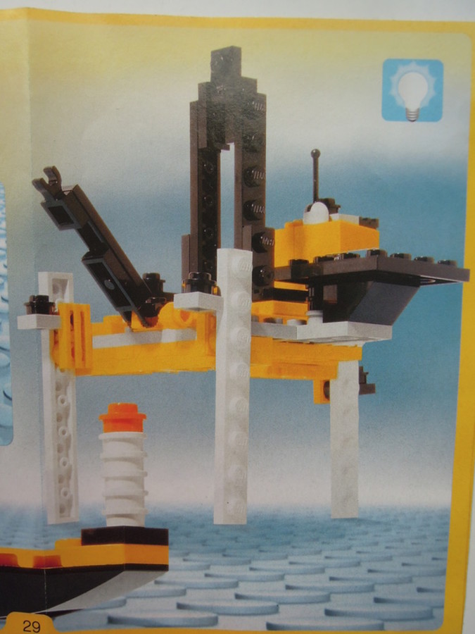 Designer Set 4505: olajfúró torony tankerrel és helikopterrel