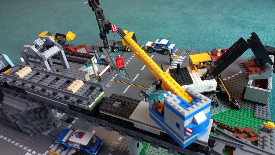 Intermodális csomópont építése lego cityben