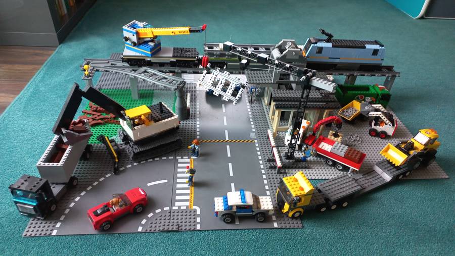 Intermodális csomópont építése lego cityben