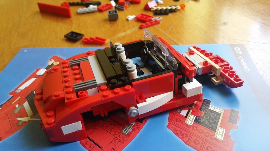 LEGO építők könyve kabrió