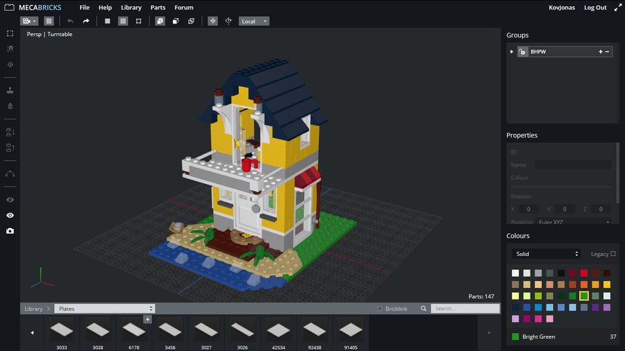 LEGO tengerparti emeletes ház (Beach Hut alternatíva)
