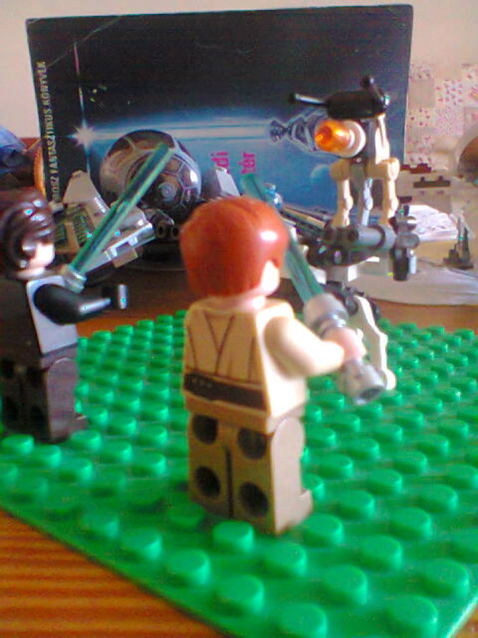 Anakin és Obi-Van VS droideka