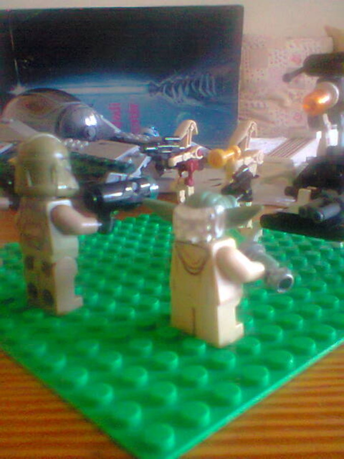 Yoda és Khasyyk Troopers VS droideka és 2 rohamdroid