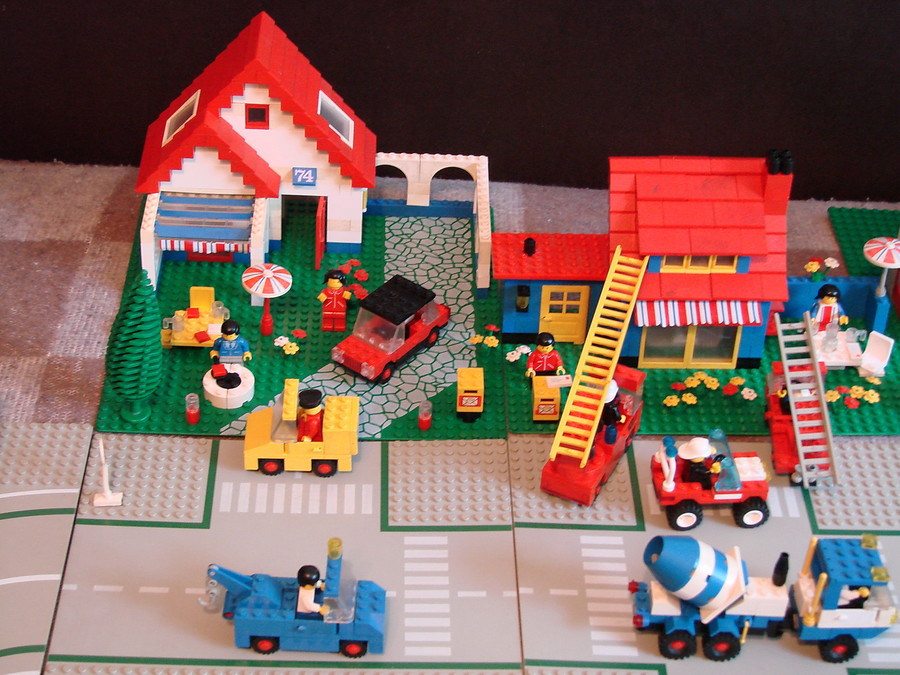 Lego város az 1980-as évekből