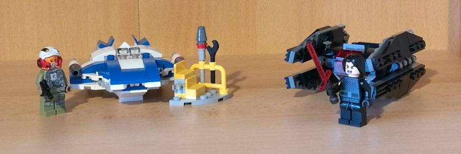 A-Wing vs. TIE Silencer Microfighters