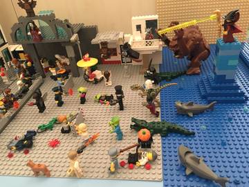 A szörnyek támadása Lego City ellen