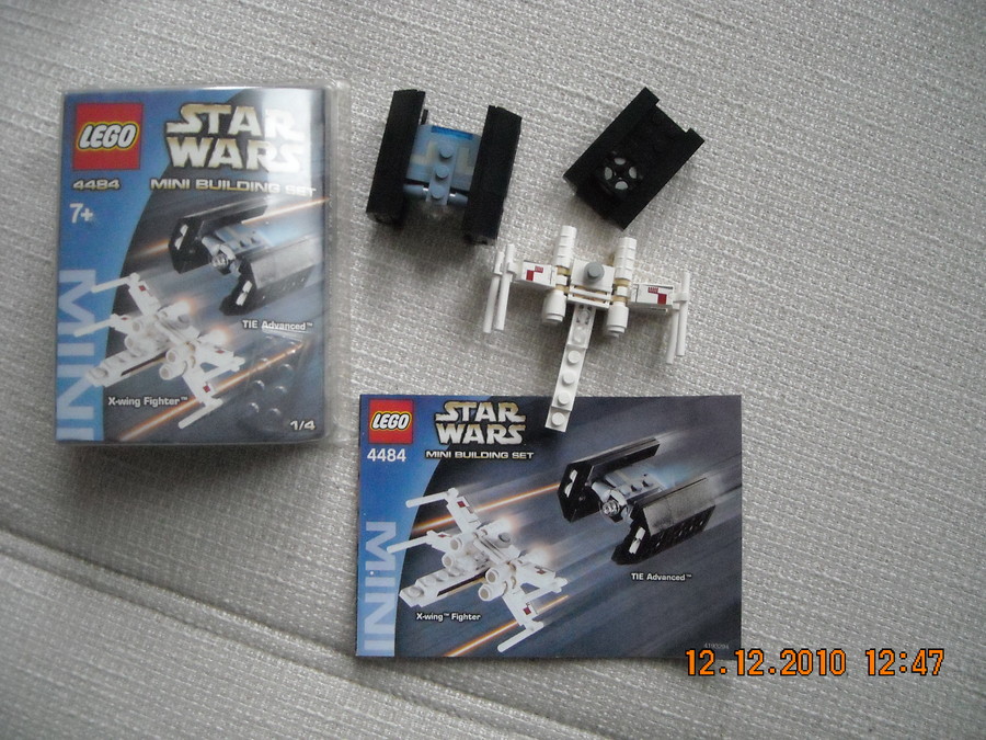 Lego 4484 Star Wars Mini-X-wing Fighter & TIE Advanced 2003