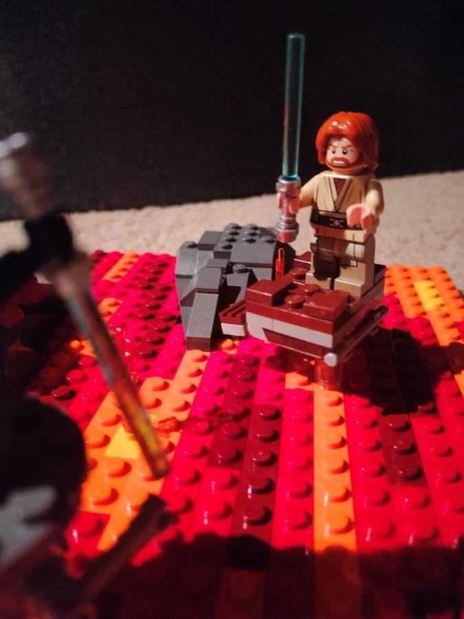 Anakin és Obi-Wan csatája a Mustafaron
