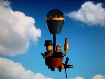 Mini steampunk hőlégballon