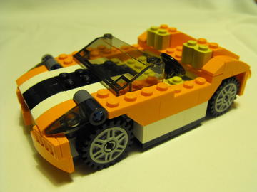 Narancssárga sportkocsi